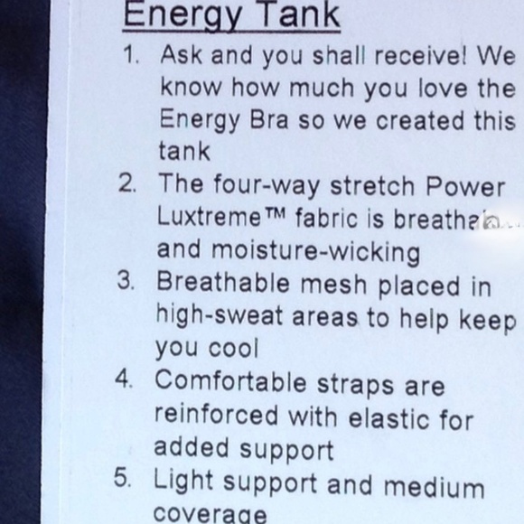 Lululemon NWOT Energy Tank (8) - Picture 15 of 15